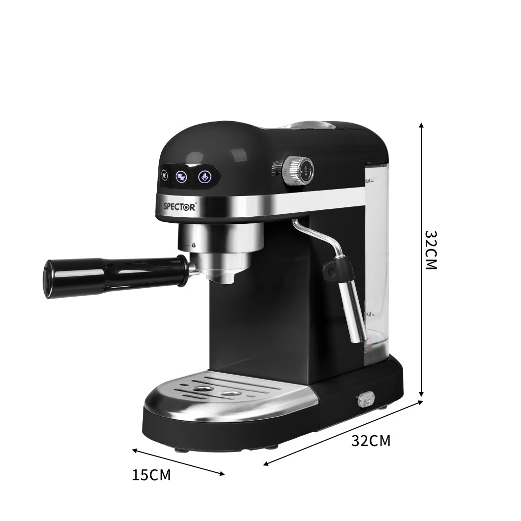NNEIDS Spector Coffee Maker Machine Espresso Black